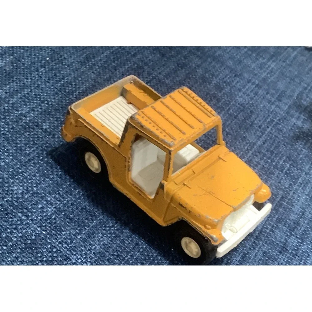 Vintage Mustard Yellow Tootsie Jeep Toy Truck